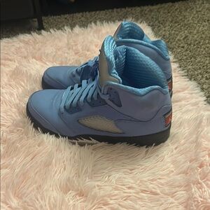 Jordan Blue Athletic Shoes Durable Sole